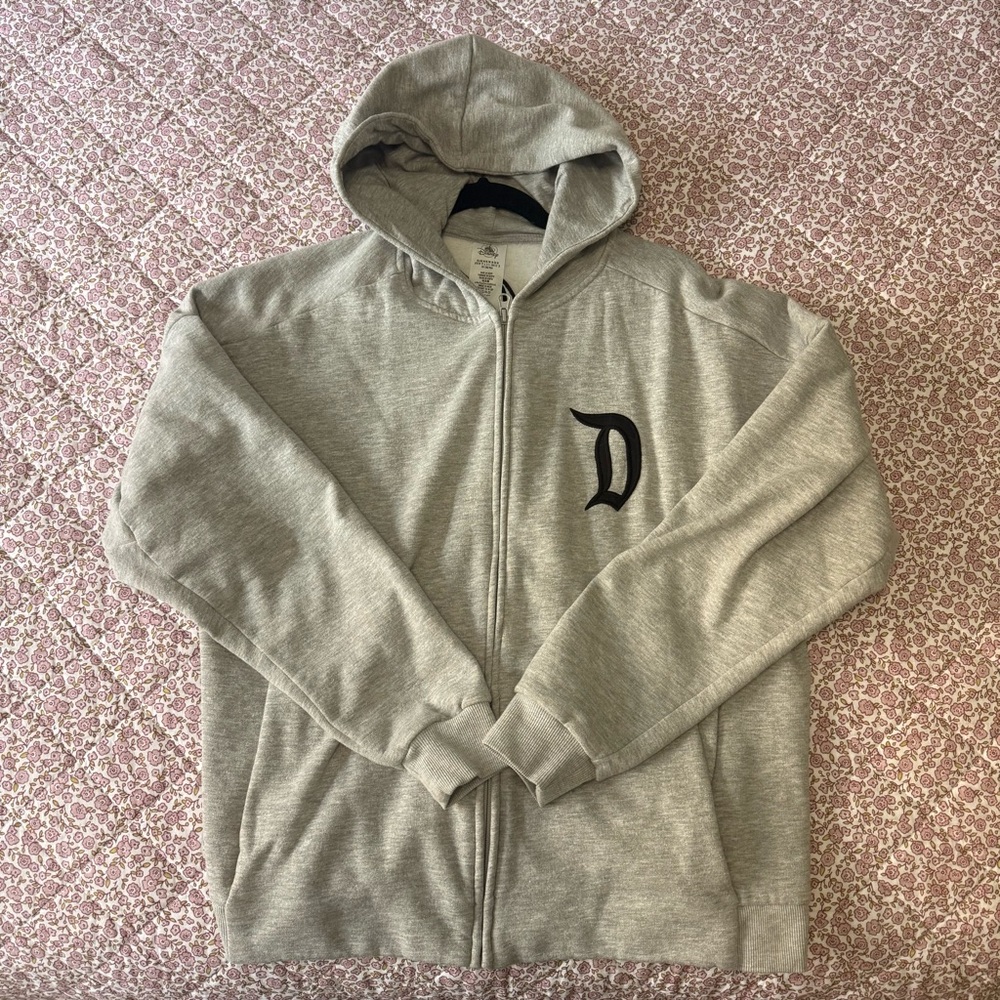 Gray Disneyland Zip-Up Hoodie